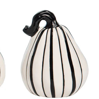 Black & White Stripe Pmpkn