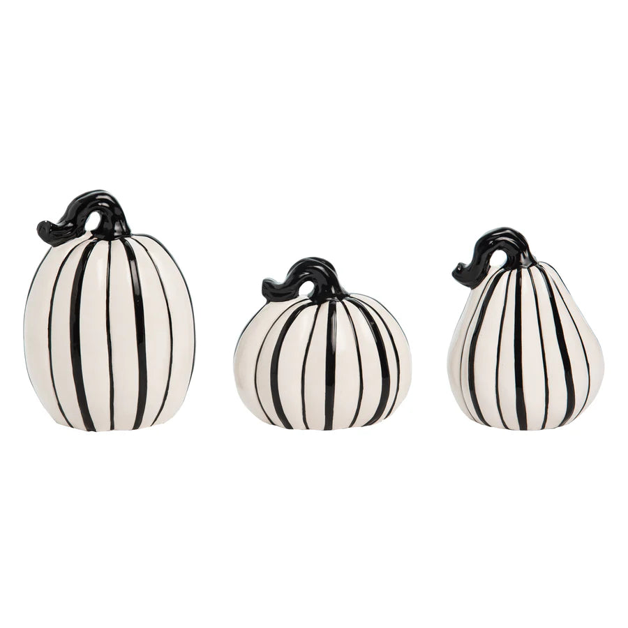 Black & White Stripe Pmpkn
