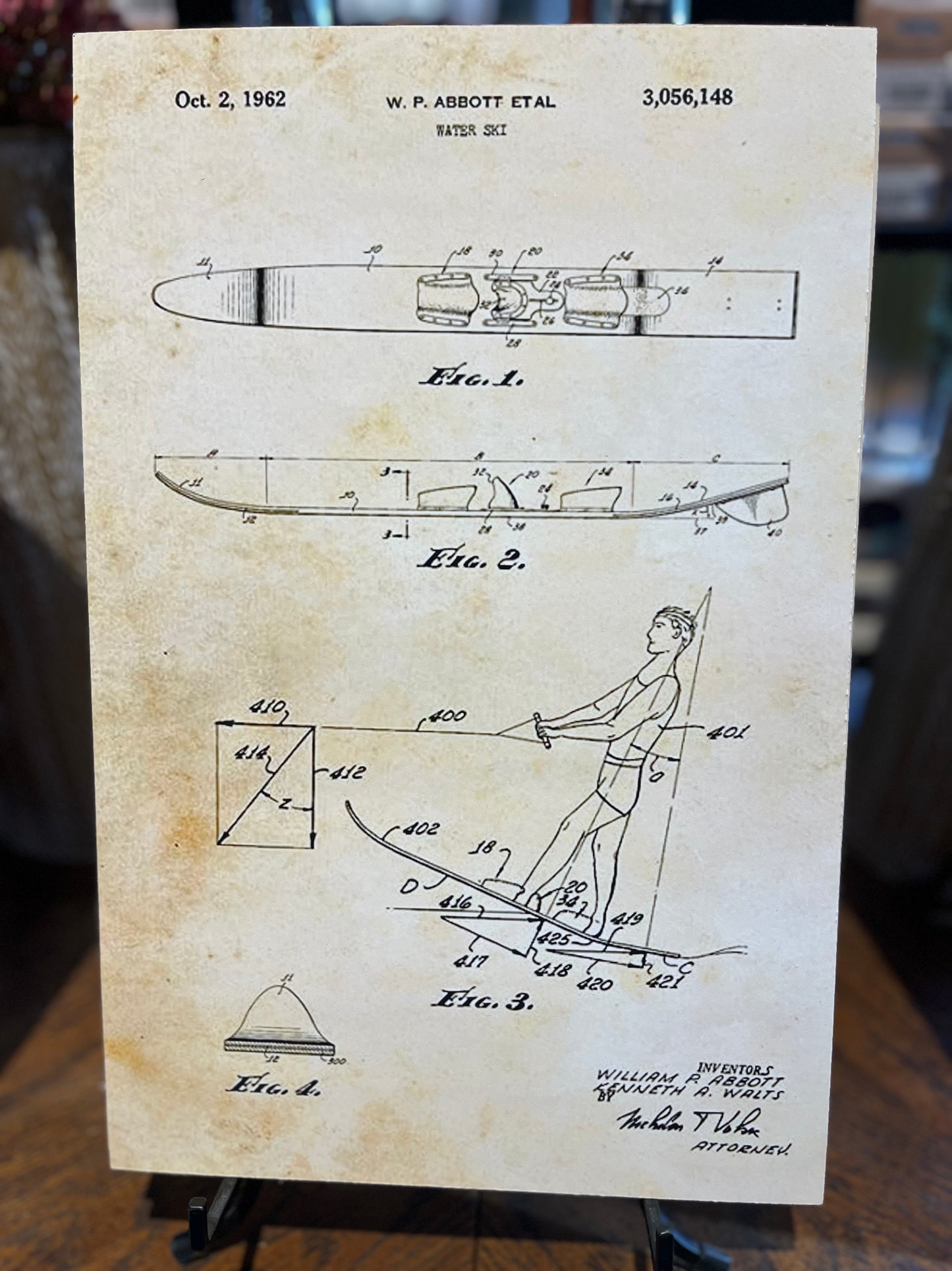 Vintage Water Ski Plaque