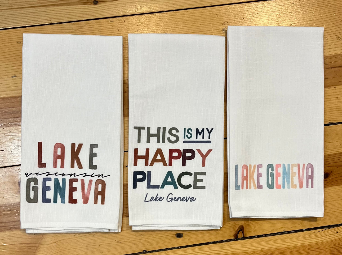 Lake Geneva Tea Towel