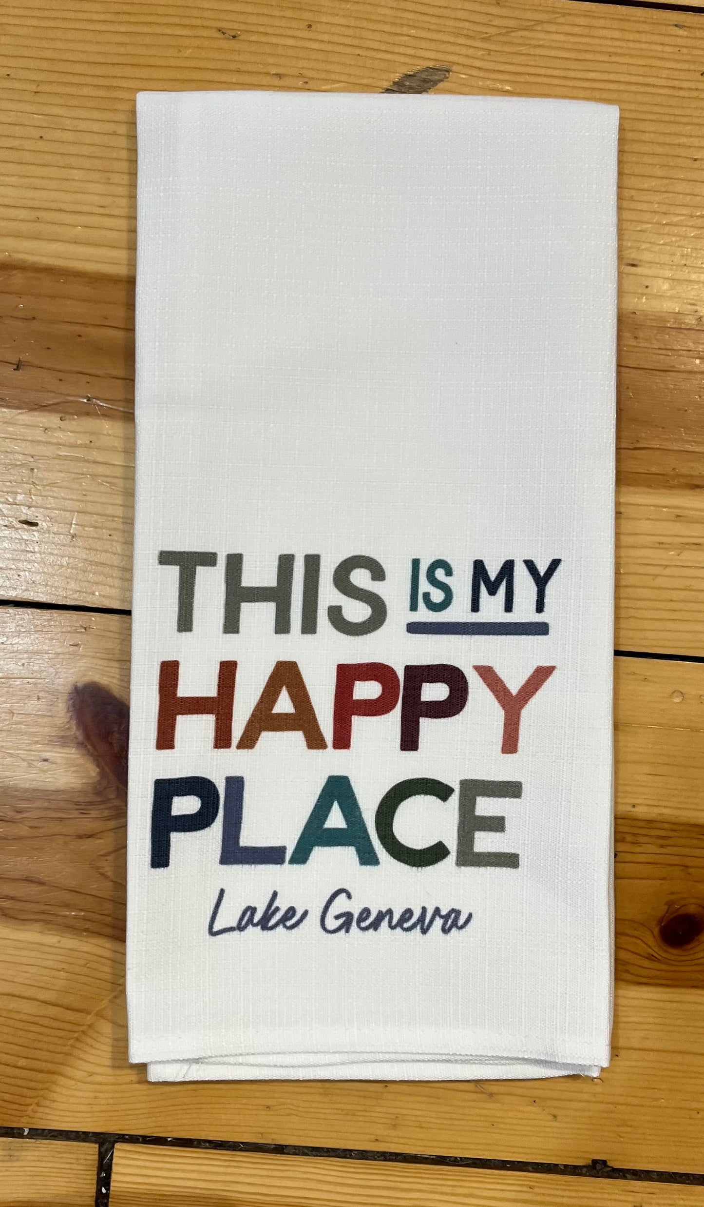 Lake Geneva Tea Towel