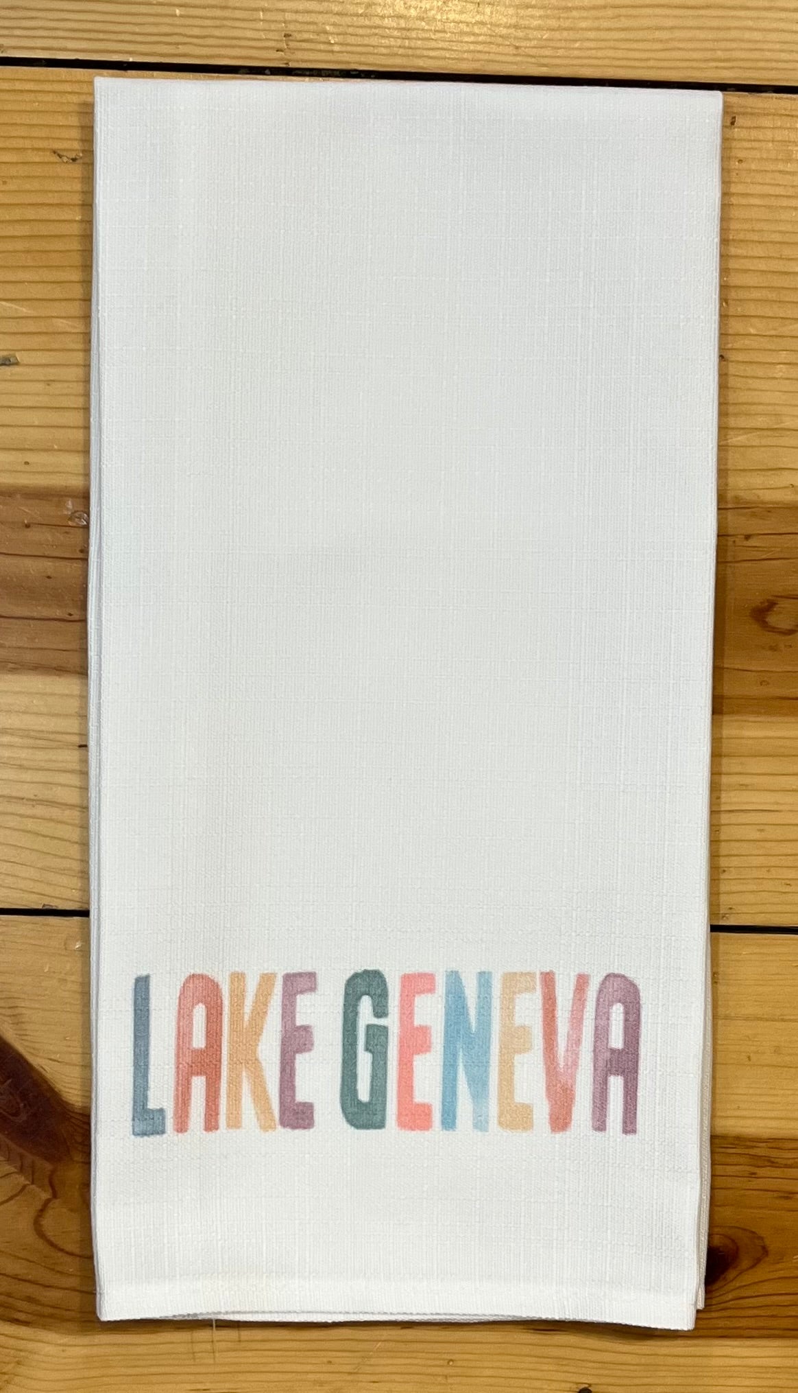 Lake Geneva Tea Towel