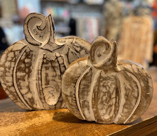 White Wash Pumpkin