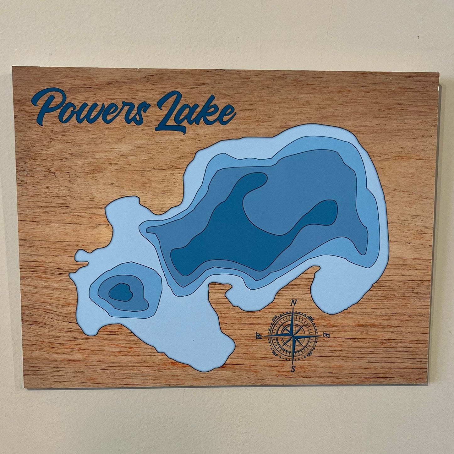 Local Lakes Map Plaque