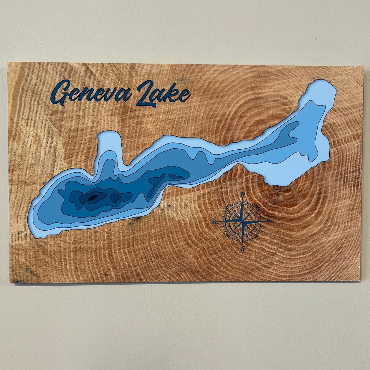 Local Lakes Map Plaque