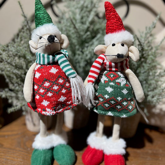 Holly Day Bobble Mouse