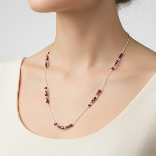 Crystal and Silver Necklace