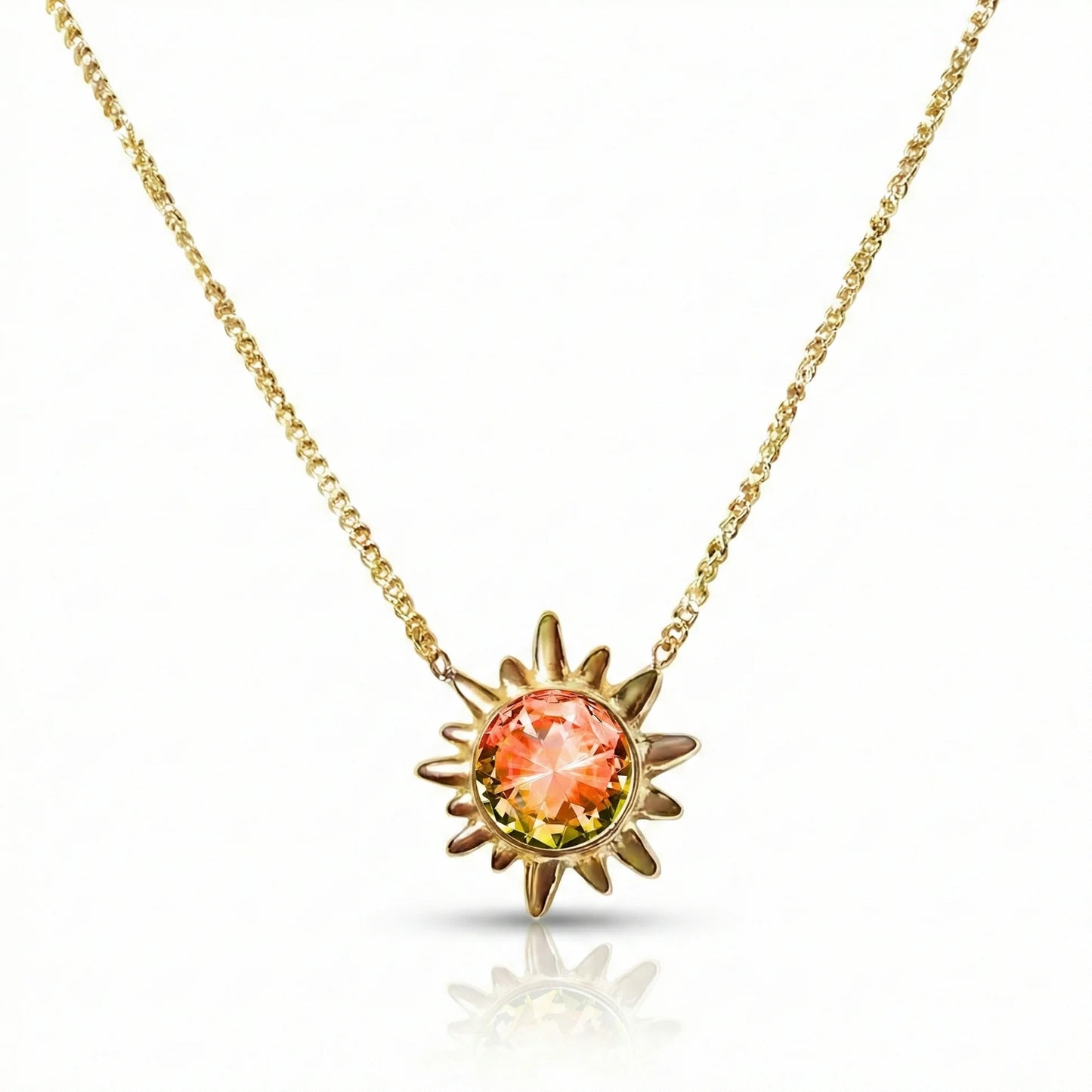 Sunburst Crystal Necklace