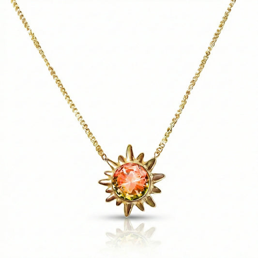 Sunburst Crystal Necklace