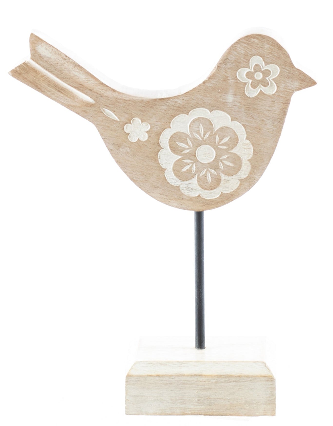 Mango Wood Bird on Stand