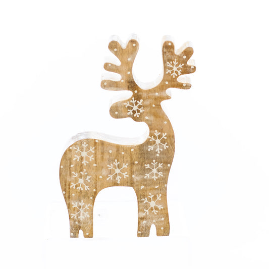 Snoflake Wood Deer