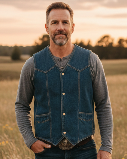 Zane Denim Vest