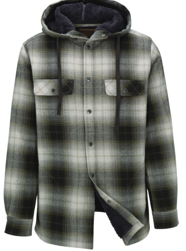 Perry Sherpa Lined Plaid Hoodie