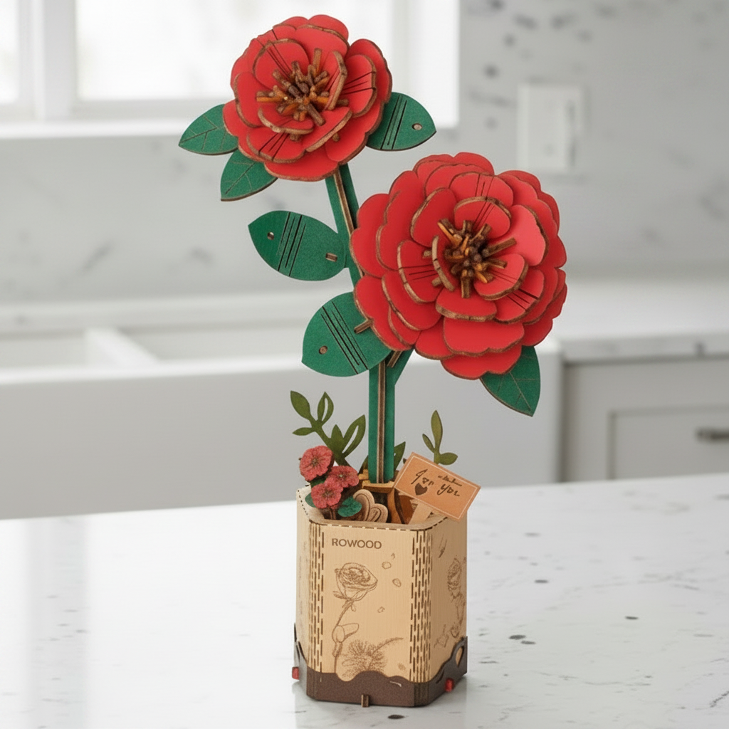 Wood Flower Puzzle