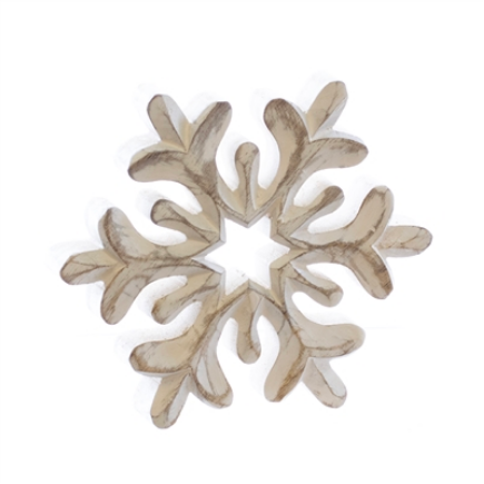 Wht Wash Snowflake
