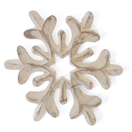 Wht Wash Snowflake