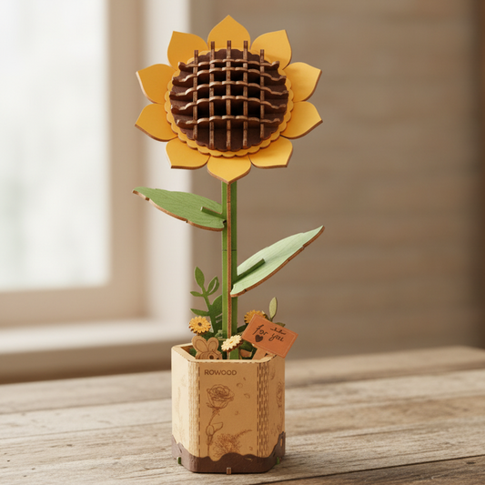 Wood Flower Puzzle