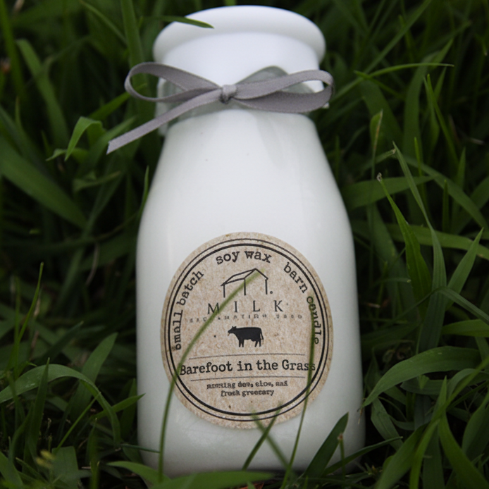 Milk Bottle Candle