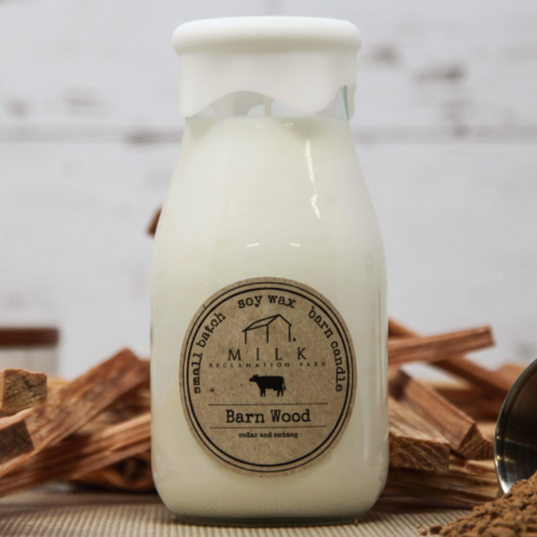 Milk Bottle Candle