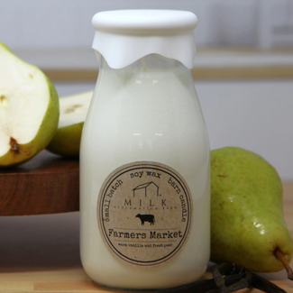 Milk Bottle Candle