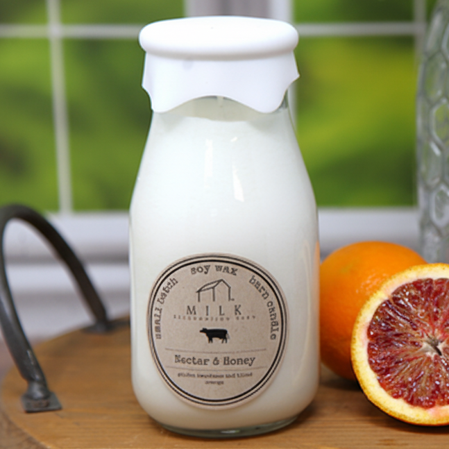 Milk Bottle Candle