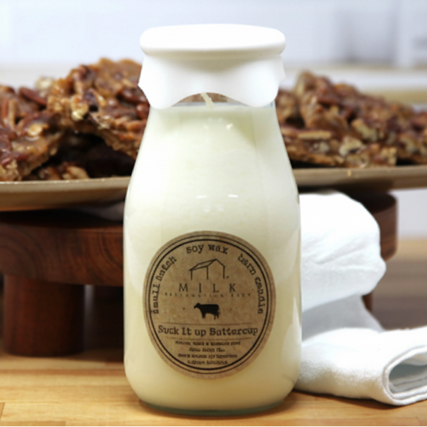 Milk Bottle Candle