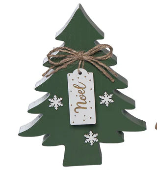 Wood Tree with Tag