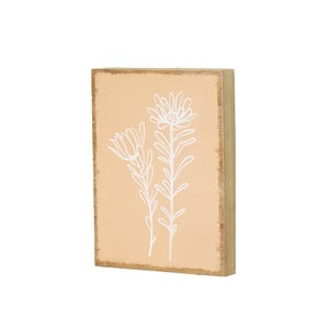 Sketch Flower Wall Decor