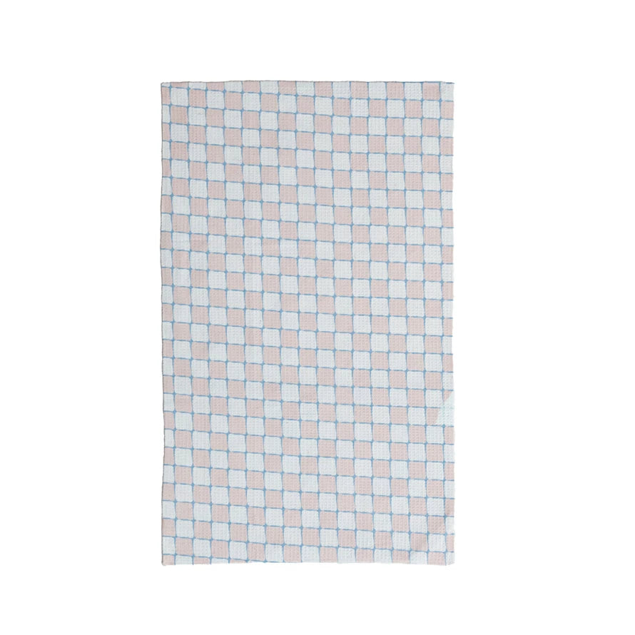 Geometric Micro Fiber Waffle Tea Towel