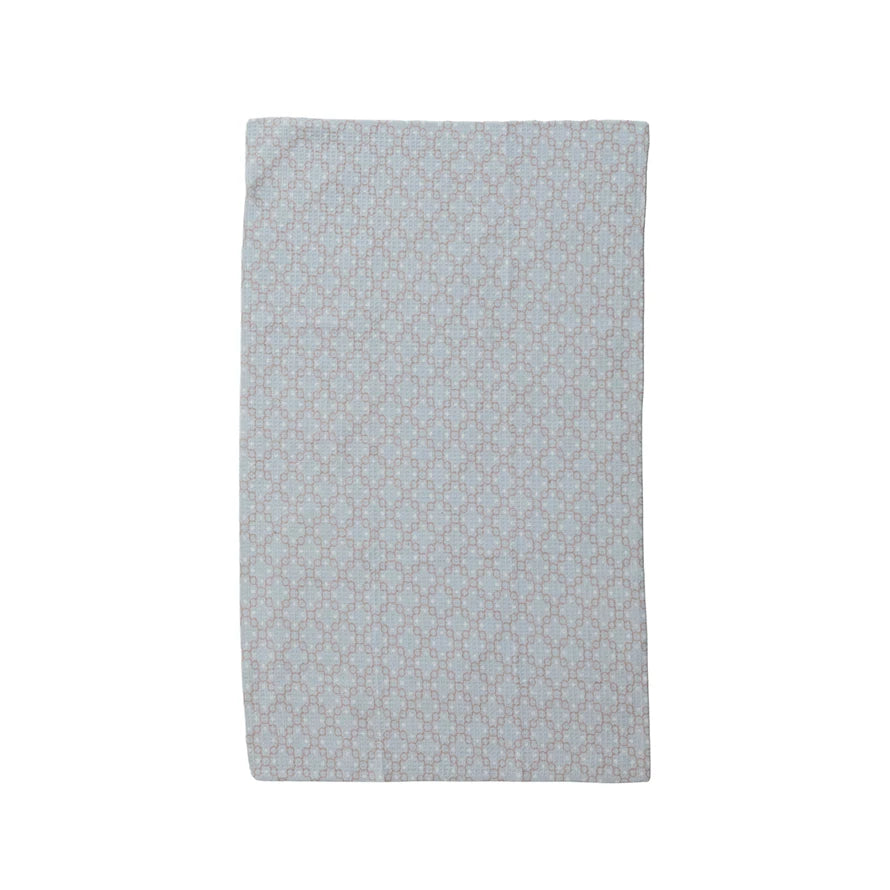 Geometric Micro Fiber Waffle Tea Towel