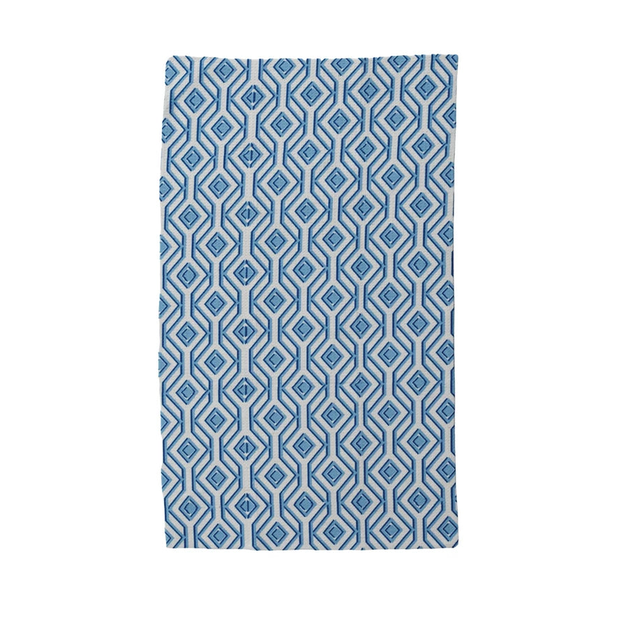 Geometric Micro Fiber Waffle Tea Towel