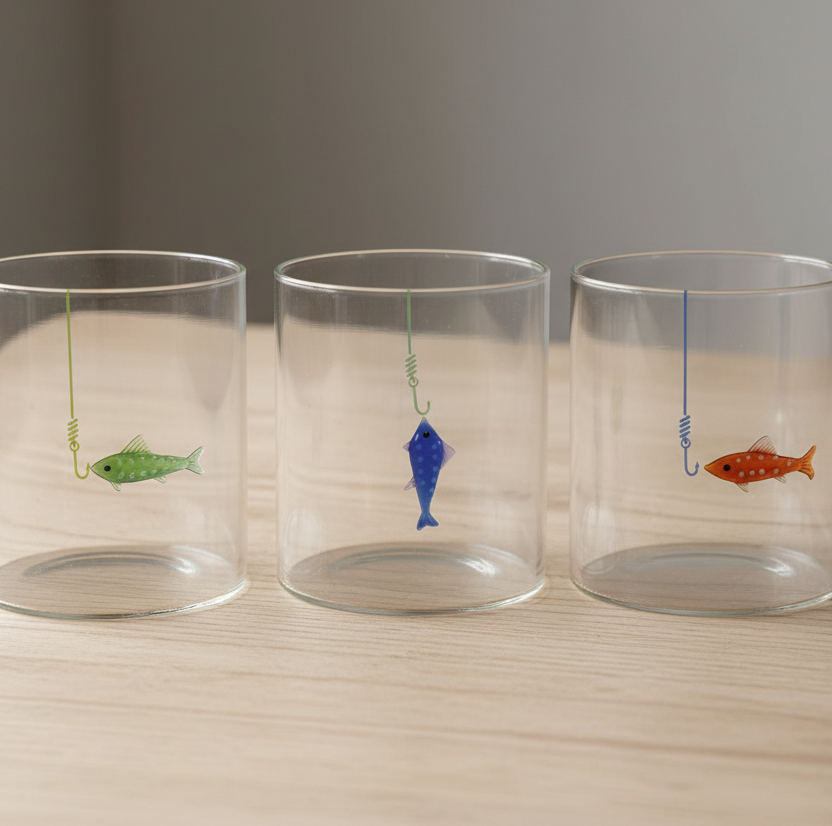 Drink Like A Fish Glass