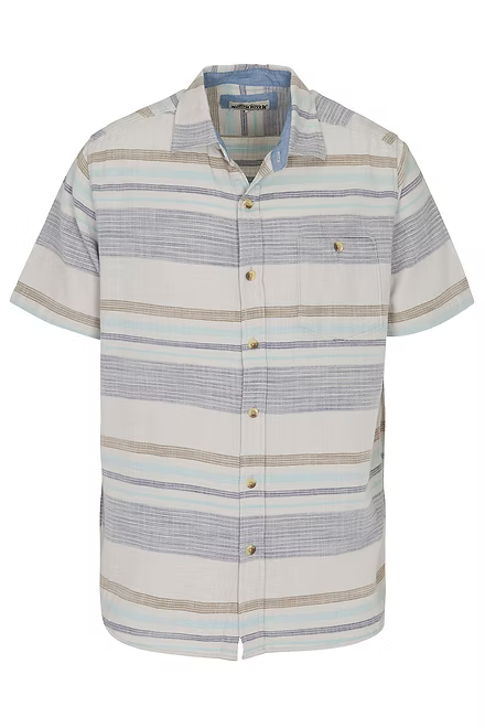 Dennis Crosshatch Stripe Shirt