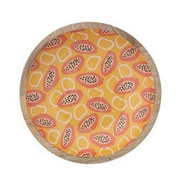 Enameled Wood Bowl