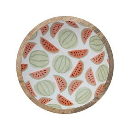 Enameled Wood Bowl