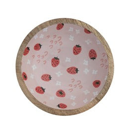 Enameled Wood Bowl