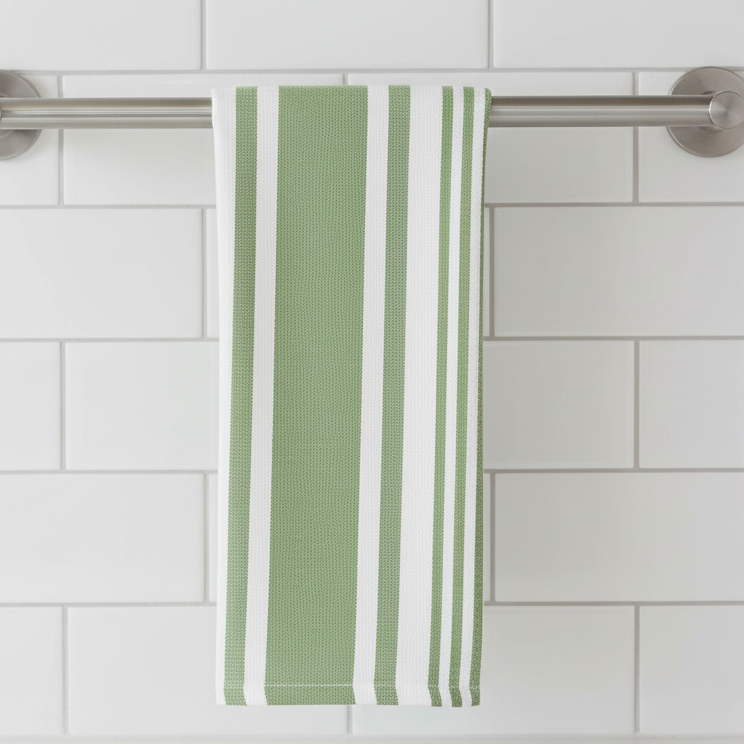 Satin Twill Stripe Dishtowel